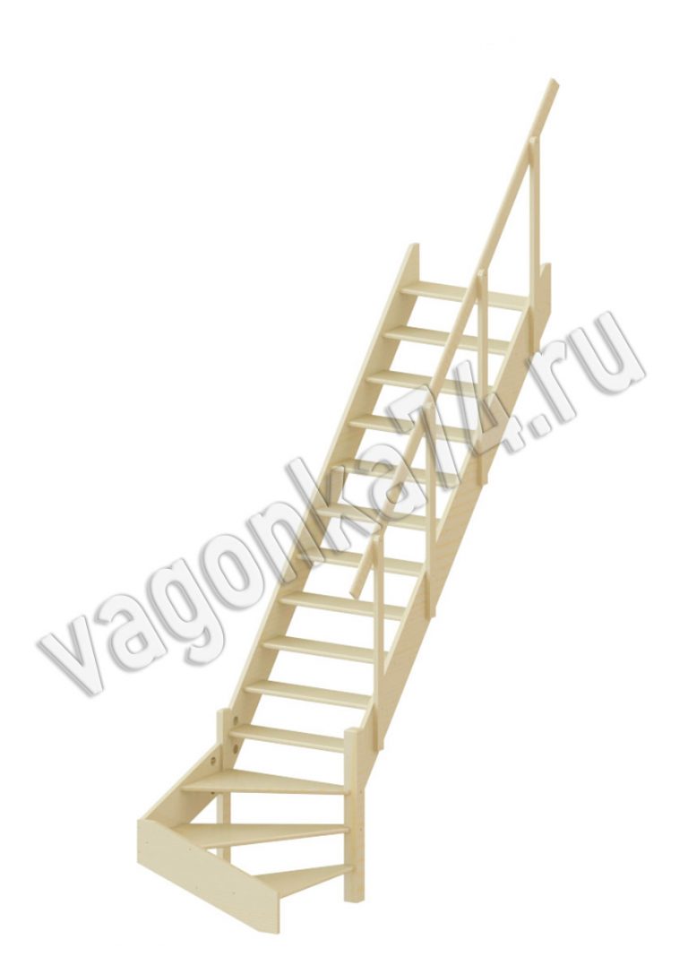 Деревянная Лестница ЛС-14М на vagonka74