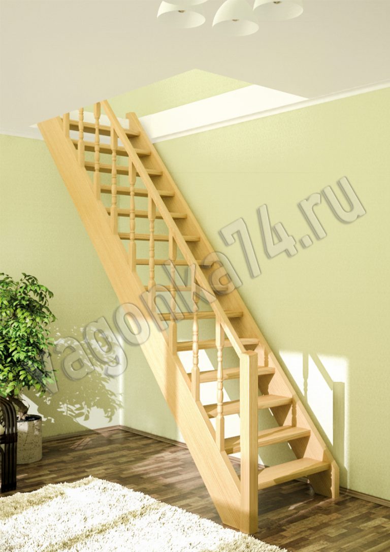 Деревянная Лестница Престиж Л-01 на vagonka74