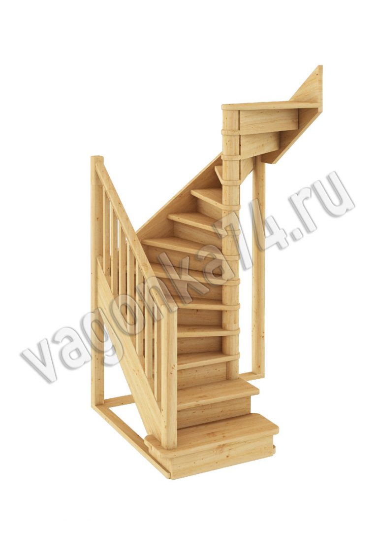 Деревянная лестница ЛС-05М на vagonka74