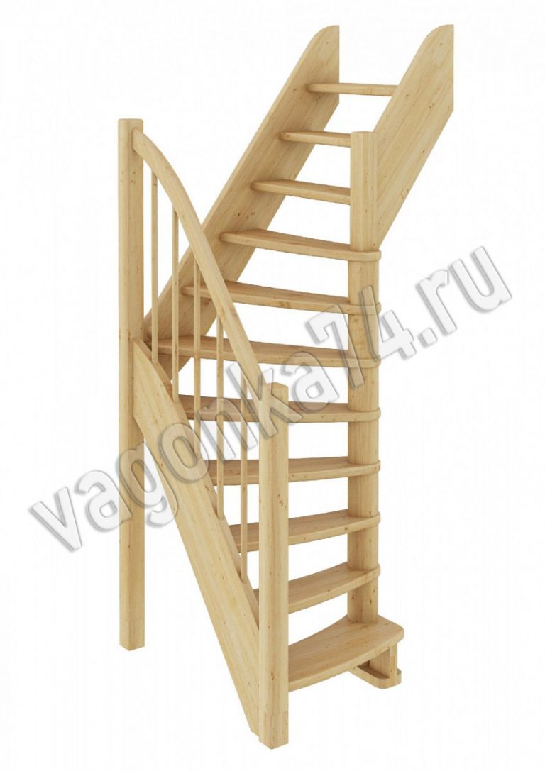 Деревянная лестница ЛС-91М на vagonka74