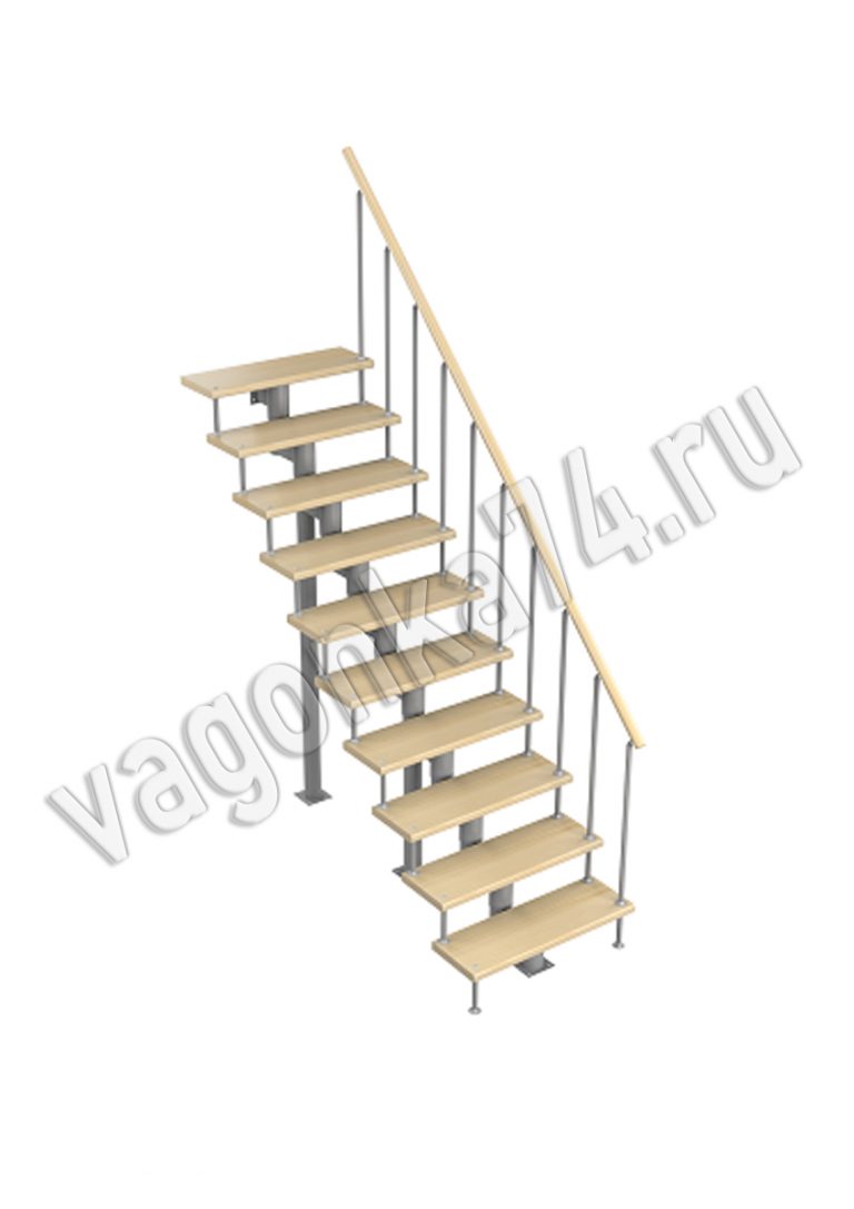 Модульная лестница PROSTO Module прямая на vagonka74